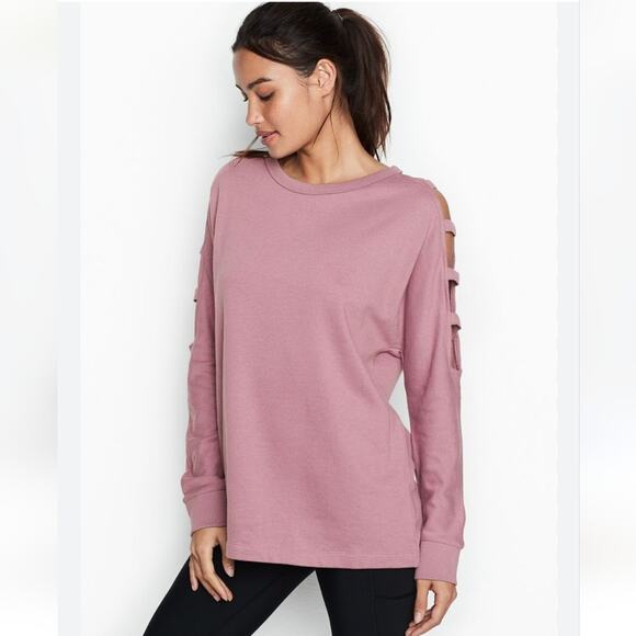 Victoria's Secret open shoulder cut out sweater long sleeve medium - Picture 1 of 7